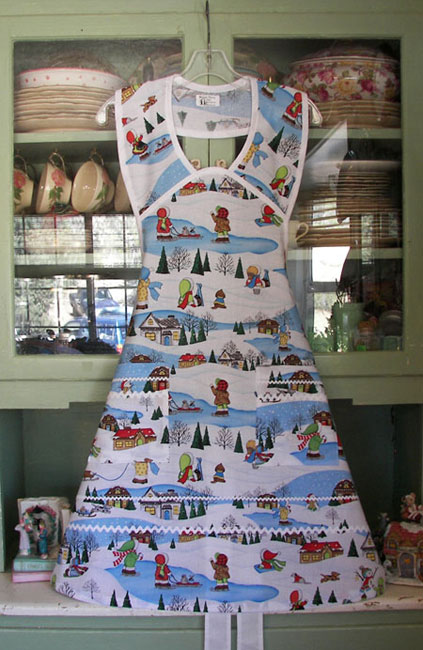 Holiday Time 1940 apron