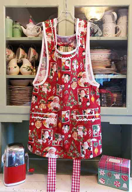 SAnta Claus apron Grandma apron